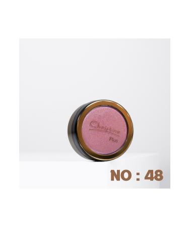 Christine Plus Glitter Single Eyeshadow Soft Color Shiny Eyeshadow Pink Eyeshadow No:48