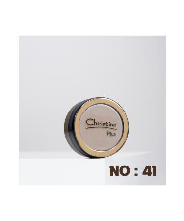 Christine Plus Glitter Single Eyeshadow Soft Color Shiny Eyeshadow Light Beige No:41