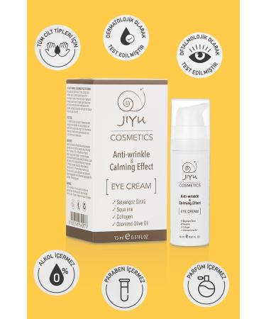 JIYU Eye Contour Cream Effective Moisturizing Care Against Wrinkles Dark Circles and Fine Lines 15 Ml. - Buy Online on GoSupps.com