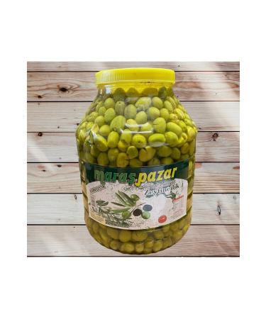 mara pazar Green Cracked Natural Olives (Net 3 Kg)