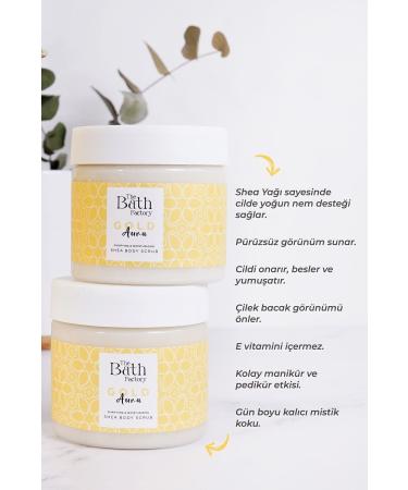 THE BATH FACTORY Moisturizing and Purifying Shea Body Scrub - Gold Aura 300 gr - Buy Online on GoSupps.com