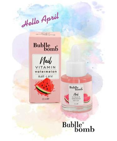 BUBBLEBOMB Nail Care Oil 20 ml Watermelon Scented - Buy Online on GoSupps.com