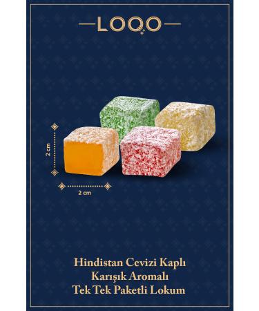 LOQO Mixed Fruit Flavored Turkish Delight 5 Kg (Individually Packaged) 1010 - Buy Online on GoSupps.com