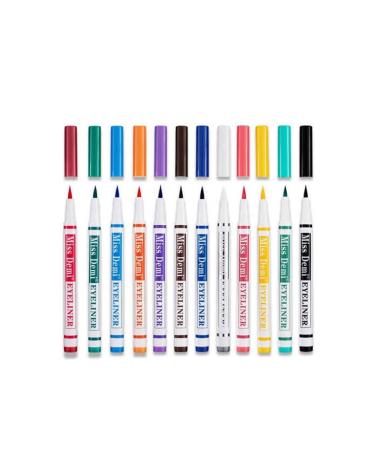 BEAUTY MODEL 12 Color Pen Eyeliner Set
