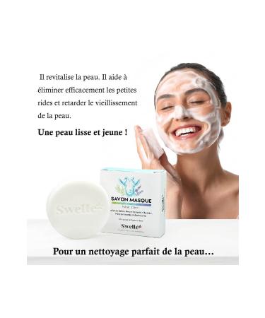 SWELLE Goat Milk Mask Soap Face Beauty And Mask Anti-Blackhead Anti-Acne