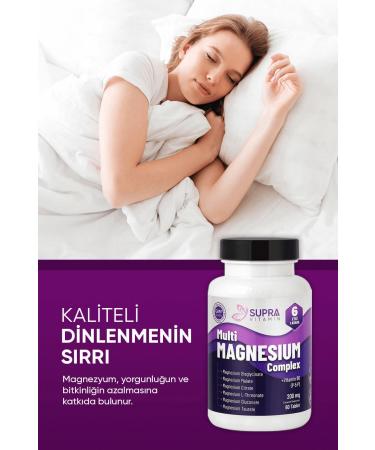 Supra Vitamin Multi Magnesium Complex 60 Tablets- Bisglycinate + Citrate + Malate + L-Threonate + Gluconate & Taurate - Buy Online on GoSupps.com
