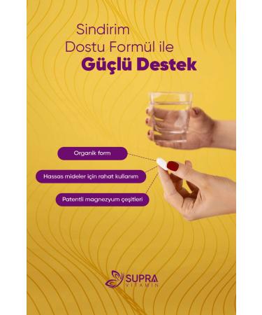 Supra Vitamin Multi Magnesium Complex 60 Tablets- Bisglycinate + Citrate + Malate + L-Threonate + Gluconate & Taurate - Buy Online on GoSupps.com