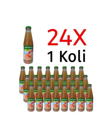 Aroma Peach Glass Fruit Juice 200mlx24 Pieces