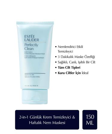 Estee Lauder Dry Skin Cream Cleanser / Moisture Mask - Perfectly Clean Creme Cleanser - 150 ml