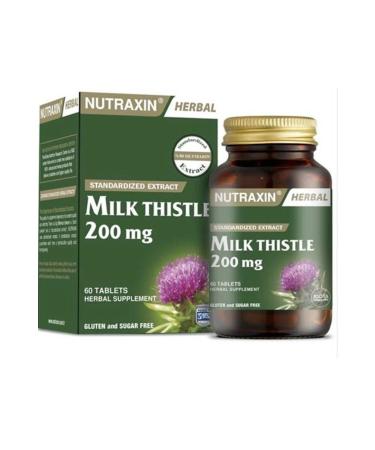 Nutraxin Herbal Milk Thistle 200 Mg 60 Tablets 8680512625735