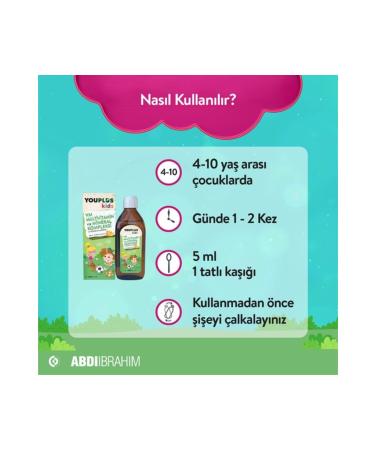 Youplus Kids Omega 3 150 ml Fish Oil - Abdi Ibrahim - Buy Online on GoSupps.com