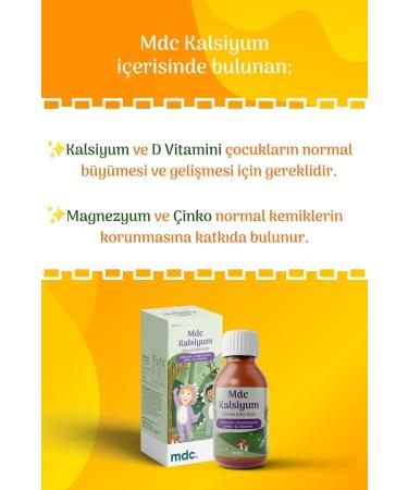 MDC Calcium Magnesium Zinc Vitamin D 150 ml - Buy Online on GoSupps.com