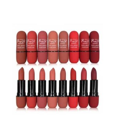 Rose Roesia Matte Lipstick Color Show 8 Pack Lipstick Set