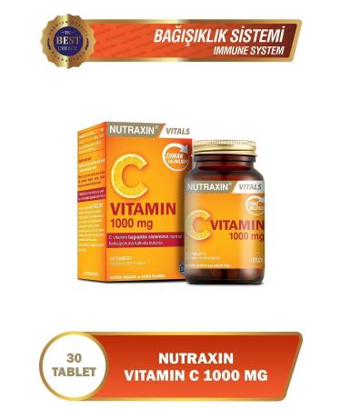 Nutraxin C Vitamin 1000 Mg - Vitamin C Depot Time Release 30 Tablets