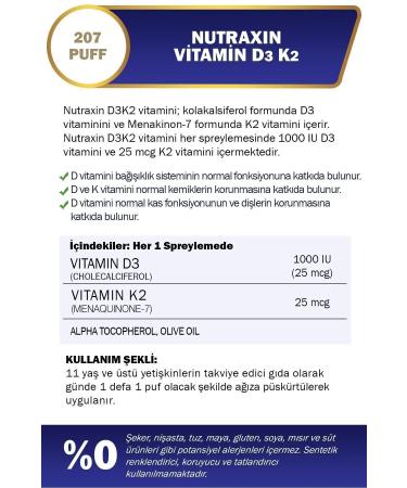 Nutraxin Vitamin D3k2 30 ml Food Supplement 5 Pack - Buy Online on GoSupps.com