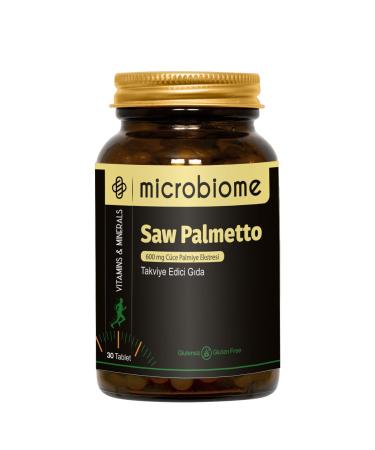 Microbiome Saw Palmetto 30 Tablets (Dwarf Palm Extract)