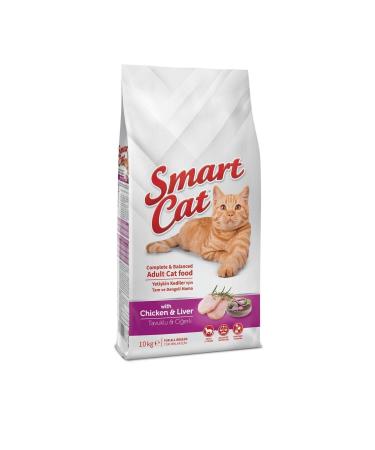 SMARTCAT Smart Cat Chicken Meat and Liver Adult Cat Food 10 Kg
