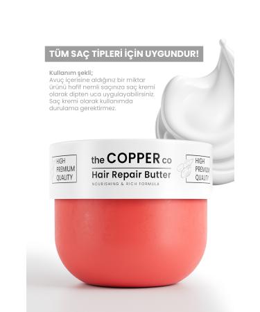 The Copper Co Hair Repair Butter Copper Peptide & Mineral Arginine Enriched Repairing Conditioner 300ml - Buy Online on GoSupps.com