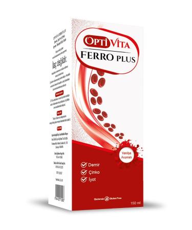 Optivita Ferro Plus Liposomal Iron Zinc Iodine 150 ml Supplementary Iron Syrup for Children and Adults