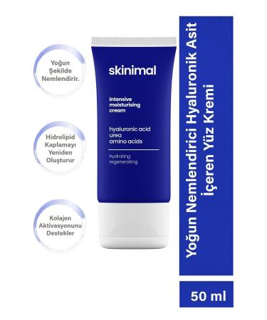 Skinimal Intensive Moisturizing Face Cream with Hyaluronic Acid / Amino Acid 50 ml