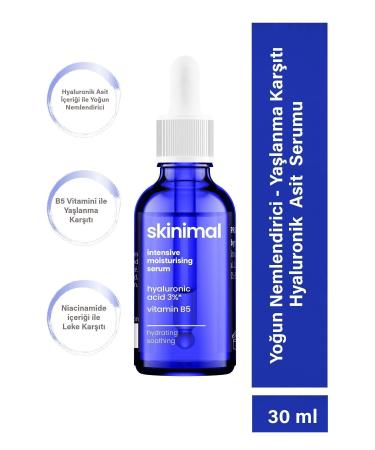 Skinimal Skin Moisturizing Hyaluronic Acid Serum with Vitamin B5 3% 30ML