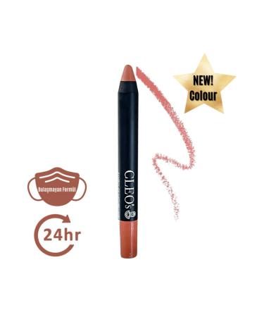 Cleo Cosmetics 24 Hour Waterproof Matte Lipstick Crayon -symbol Of Natural -308 Natural Tone - Buy Online on GoSupps.com