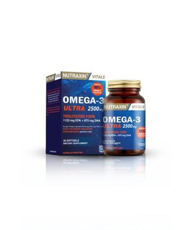 Nutraxin Omega-3 Ultra 2500 Mg 30 Softgel - Buy Online on GoSupps.com