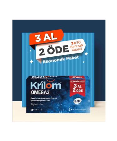 Krilom Omega-3 50 Softgels-skt:03/2022-3 Pieces