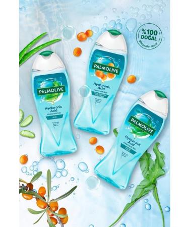 Palmolive Hyaluronic Acid Natural Aloe Essence Bath and Shower Gel 500 ml x2 Pieces + Shower Loofah Gift - Buy Online on GoSupps.com