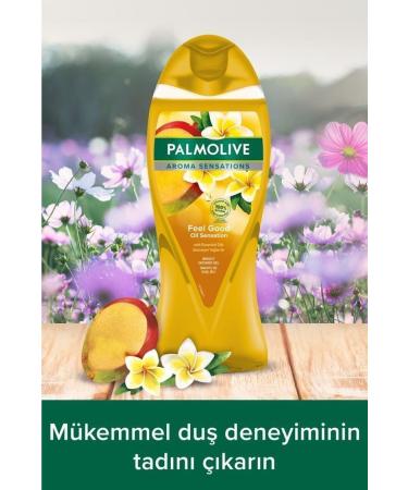 Palmolive Aroma Sensations Feel Good Silky Bath and Shower Gel 500 ml x 2 Pieces + Shower Fibre Gift - Buy Online on GoSupps.com