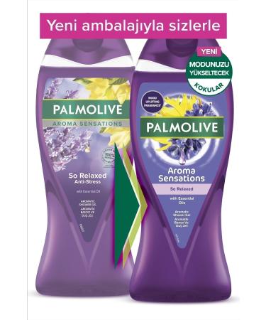 Palmolive Aroma Sensations So Relaxed Aromatic Bath and Shower Gel 500 ml x 2 Pieces + Shower Fibre Gift - Buy Online on GoSupps.com