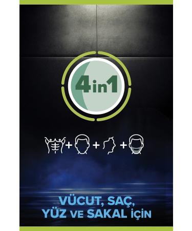 Palmolive Men Pure Arctic 4 in 1 Men's Shower Gel and Shampoo 500 ml x 2 Pieces + Shower Fibre Gift - Buy Online on GoSupps.com