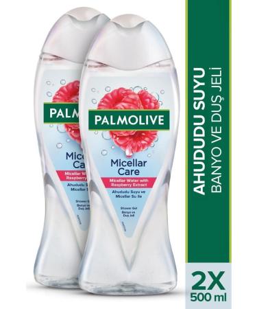 Palmolive Micellar Care & Raspberry Water Shower Gel 500 ml X2 Pcs