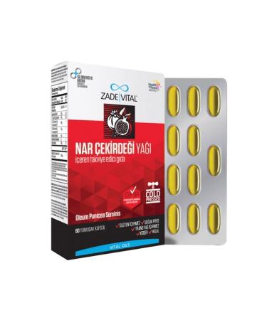 Zade Vital Pomegranate Seed Oil 400 Mg 60 Capsules 8690712011993 - Buy Online on GoSupps.com