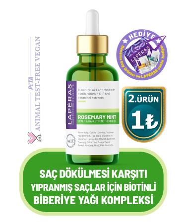 LAPERAS Rosemary Oil Complex Biotin Hair Care for Damaged and Falling Hair Fast Hair Growth