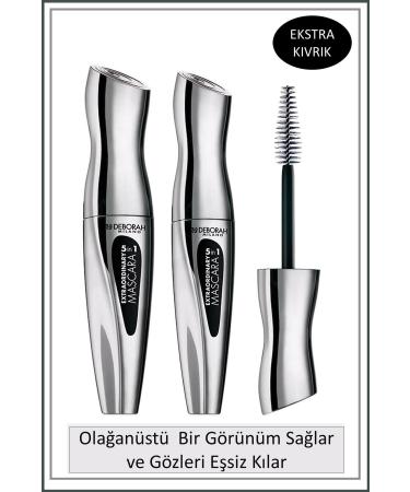 Deborah Milano Extraordinary 5 In 1 Black Mascara* 2 Pieces