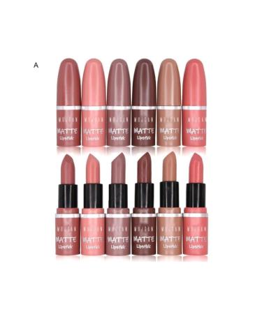 MUJGAN Matte Lipstick Miss Galina Lipstick Set A Set of 6