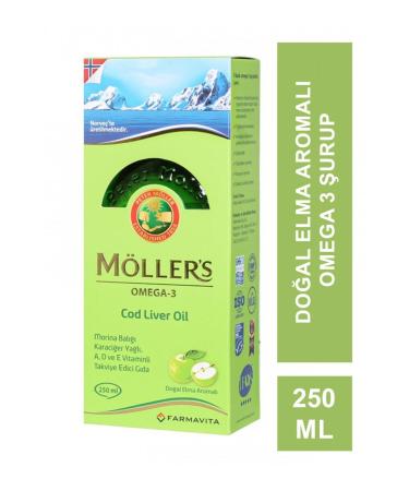 Mollers Omega Syrup Natural Apple Flavored 250 ml