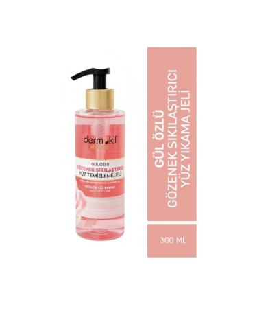 Dermokil Rose Extract Pore Tightening Facial Cleansing Gel 300 ml X 3 Pieces - Buy Online on GoSupps.com