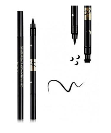 Rose One Side Moon Print One Side Normal Pencil Eyeliner