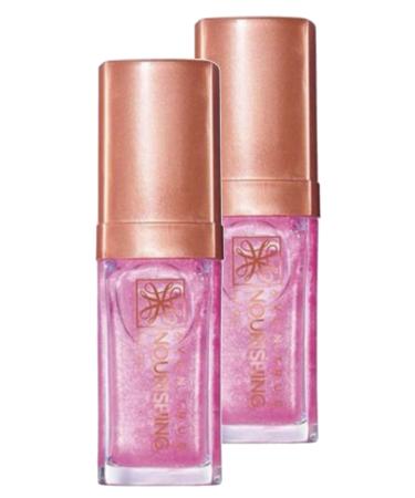 Avon True Nourishing Lip Oil 7 Ml. Shimmering Petal Duo Set