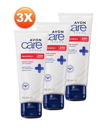 Avon Care Derma Recovery Repairing Moisturizing Hand Cream 75 Ml. Triple Set - Buy Online on GoSupps.com