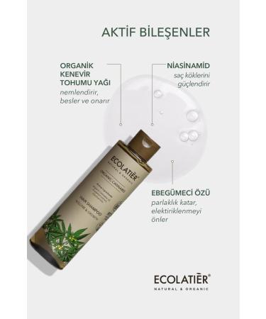 ECOLATIER Hair Shampoo and Conditioner Duo Set Volumizing Fast Growth Organic Hemp 500 ml - Buy Online on GoSupps.com
