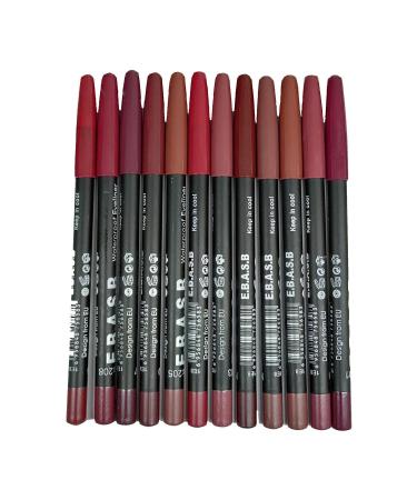 12 Professional Nudes Lip Pencil Set Special Series