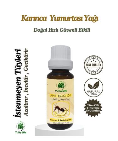 Tuliplife Hair Reducing Removal Hair Thinning Ant Egg Oil 20 ml