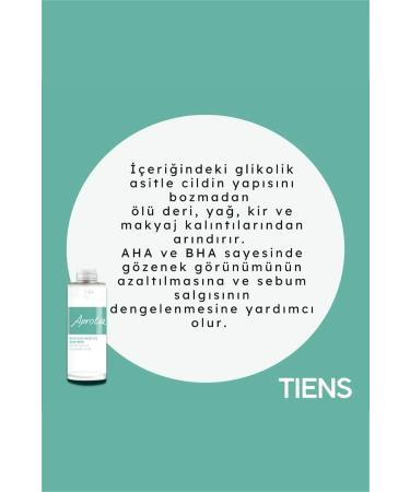 Tiens WOMEN TIENS Aprotie Glycolic Acid %5 AHA + BHA Refreshing and Cleansing Tonic - Buy Online on GoSupps.com