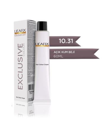 Lilafix Cream Tube Hair Dye 10.31 Exclusive Light Sand Beige 60 Ml