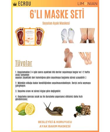Mjcare Peeling Foot Mask 6 Pieces - Buy Online on GoSupps.com