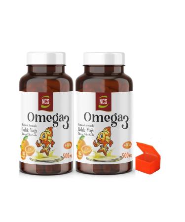 Ncs Omega3 Fish Oil Orange Flavor 204 Softgel + Pill Box