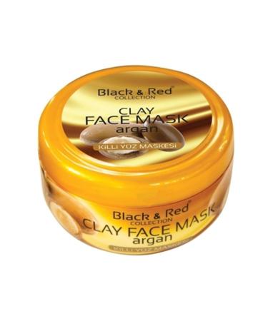 SheshShop Black & Red Clay Face Mask Argan 400gr x 2 Pieces